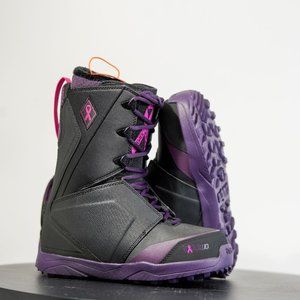 Thirtytwo Womens Lashed B4BC W'S '18 Black Purple Snowboard Boots Size 8 W